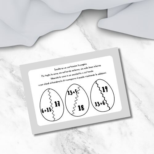 Matematica Pasqua classe prima – il gioco delle uova