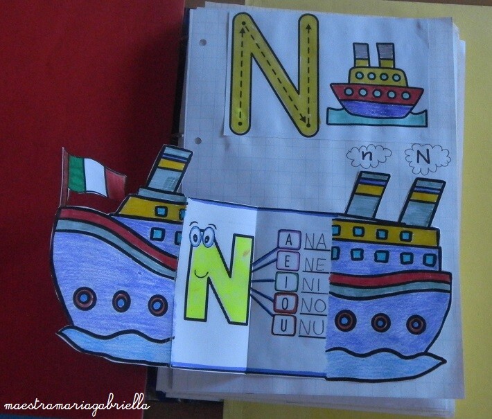 Lettera N di Navi interattive