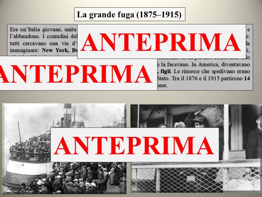Il Brigantaggio postunitario e l'emigrazione italiana
