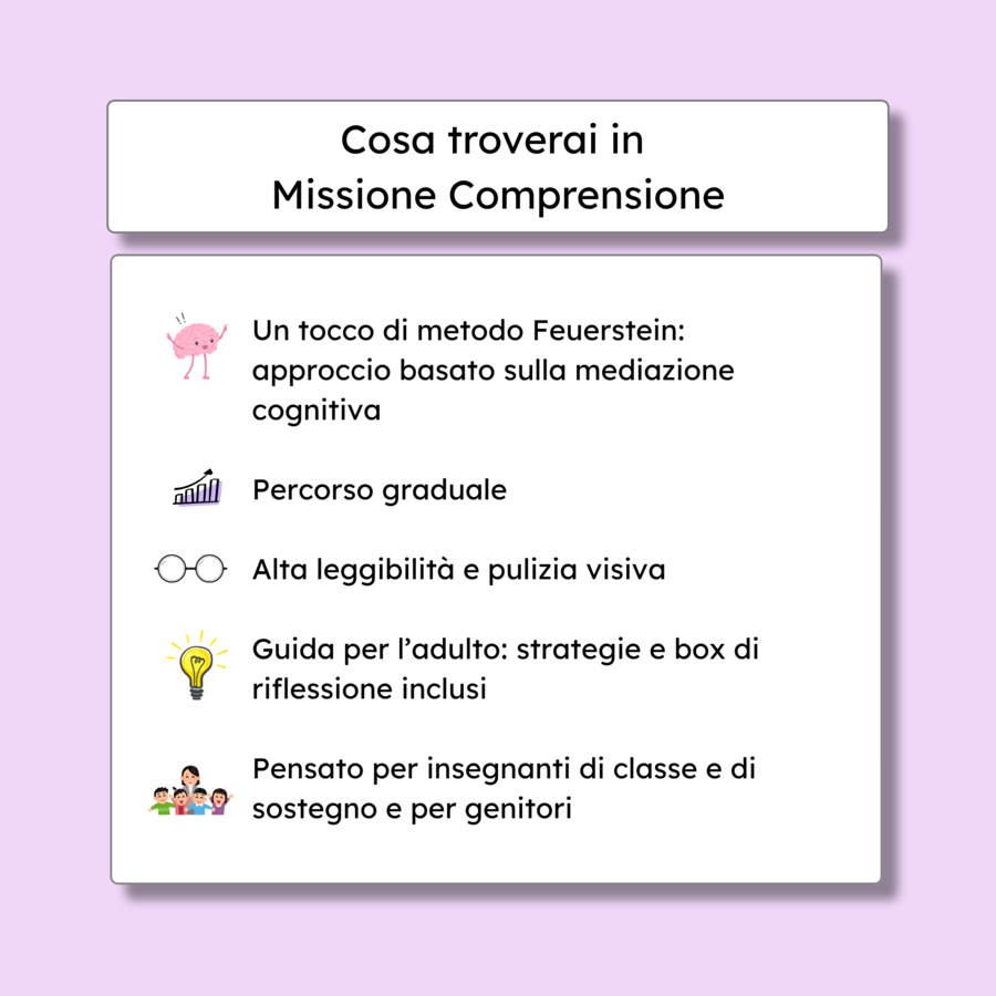 Missione Comprensione Volume 3 -Strategie metacognitive, inferenze e immagini mentali (Metodo Feuerstein e UDL)