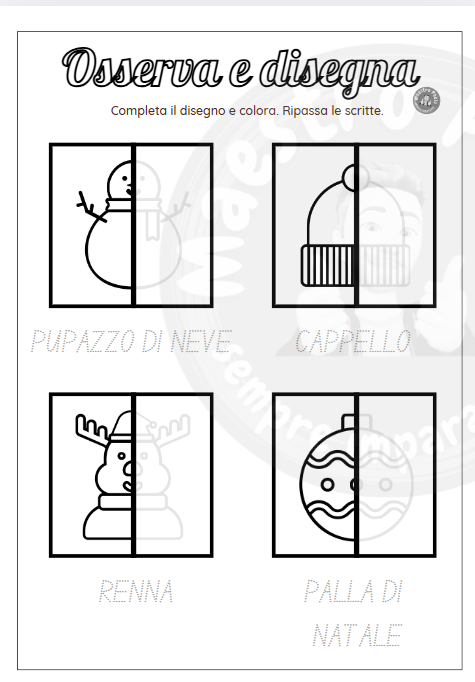 Quaderno degli esercizi di Natale - Classe prima/seconda