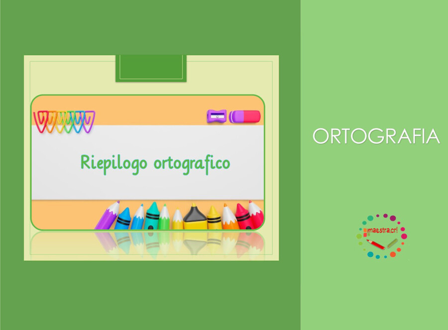 Riepilogo ortografico