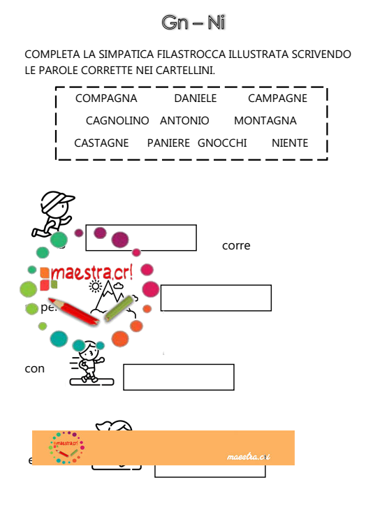 Digramma Gn - Filastrocca