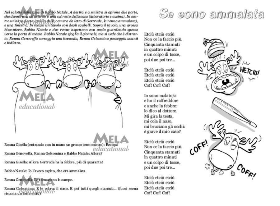 Se la renna si ammala - libro con canzoni