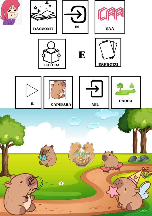 Racconto di un Capibara in CAA + esercizi
