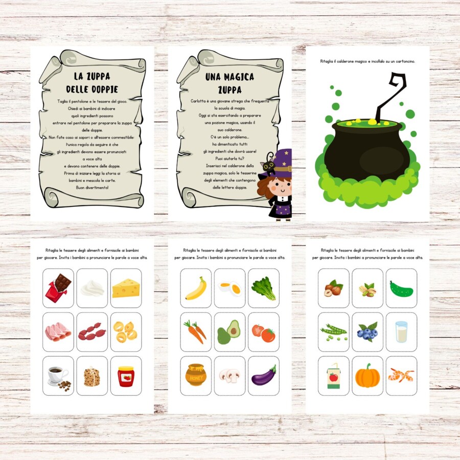 La zuppa delle doppie – Gioco sulle doppie per bambini
