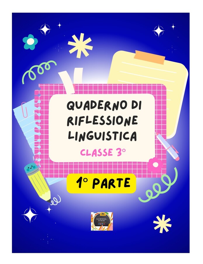 QUADERNO DI ITALIANO classe 3^ - 1° parte -