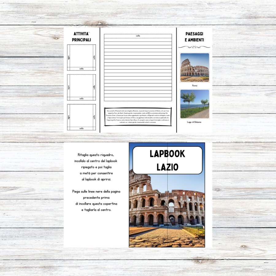 Lapbook Lazio scuola primaria