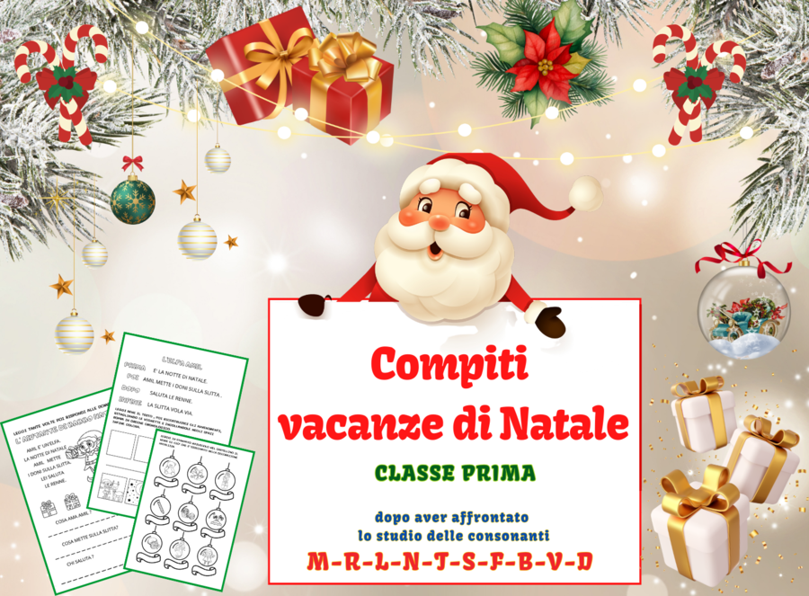 COMPITI per le VACANZE DI NATALE