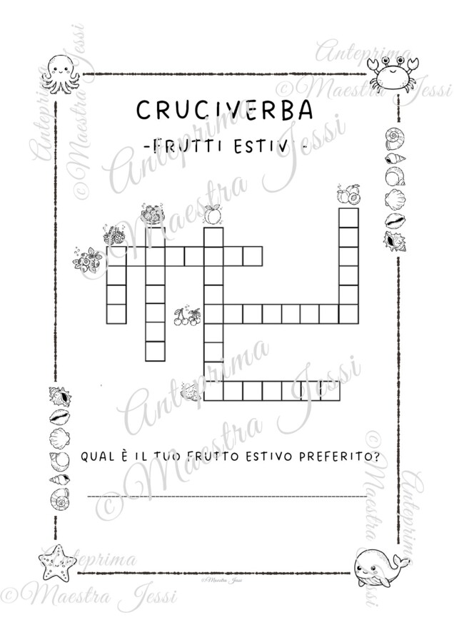 13 schede gioco -fine scuola- LA SETTIMANA ENIGMISTICA INCLUSIVA