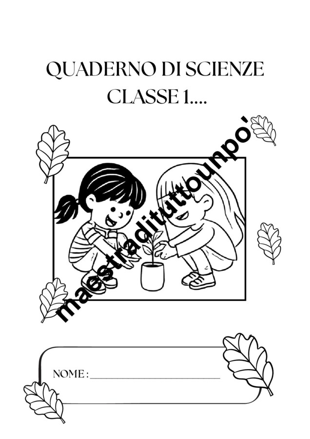 QUADERNO DI SCIENZE 1