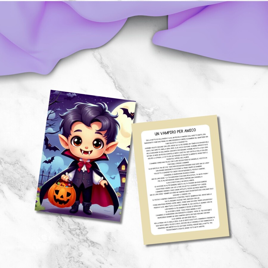 "Un vampiro per amico" - Storia di Halloween per bambini
