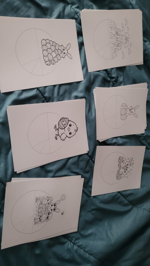 Lavoretto di Pasqua popup. 6 template per costruirlo