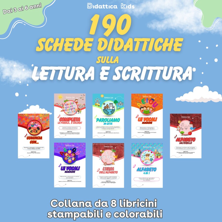 Imparo e mi diverto con le lettere: il set per sviluppare le abilità di scrittura e lettura!