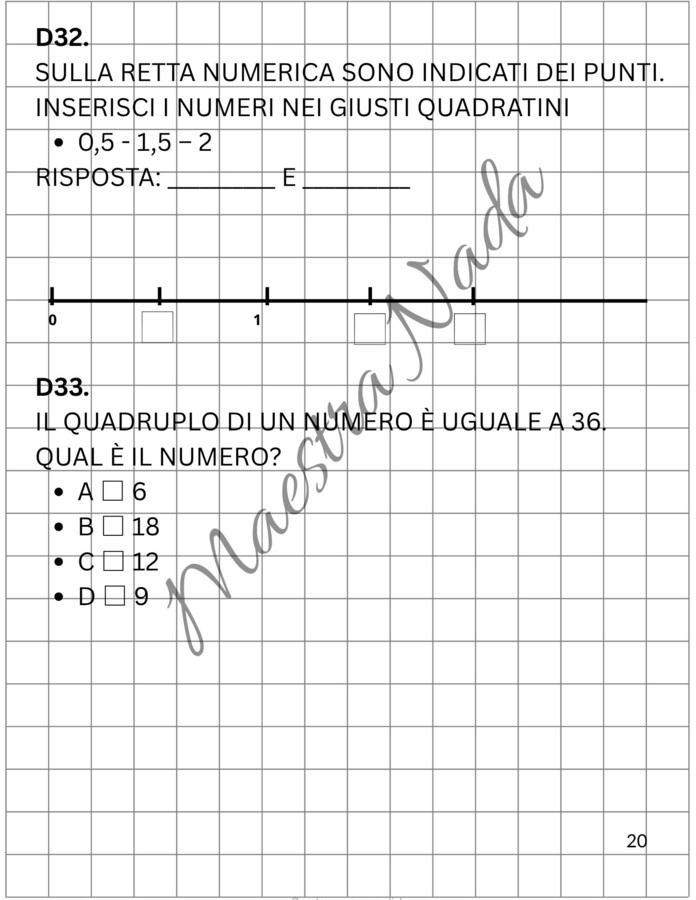 INVALSI MATEMATICA 5ª PRIMARIA – ALLENAMENTO COMPLETO