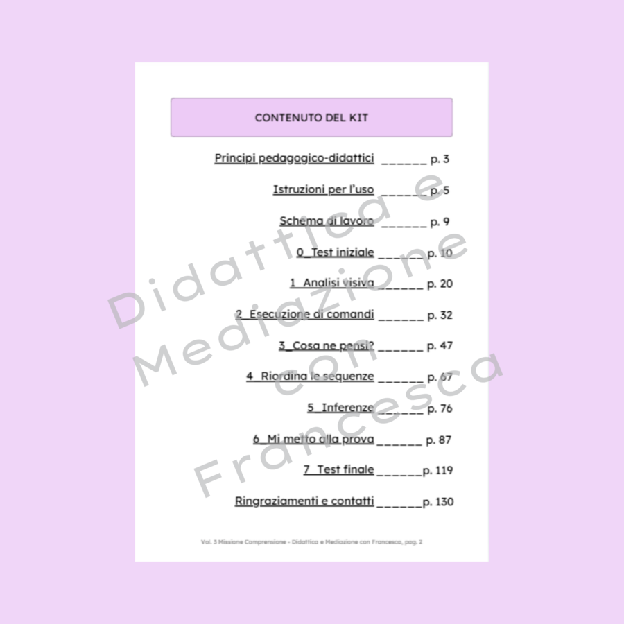Missione Comprensione Volume 3 -Strategie metacognitive, inferenze e immagini mentali (Metodo Feuerstein e UDL)