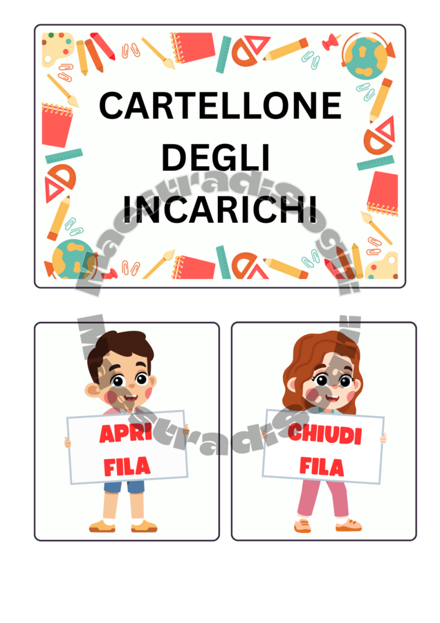 CARTELLONE DEGLI INCARICHI