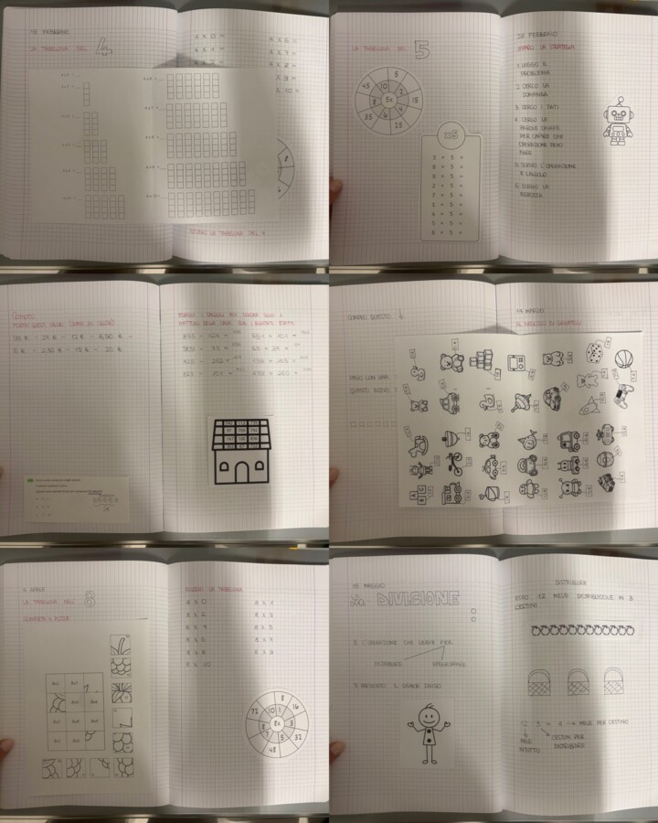 Quaderno completo matematica classe seconda