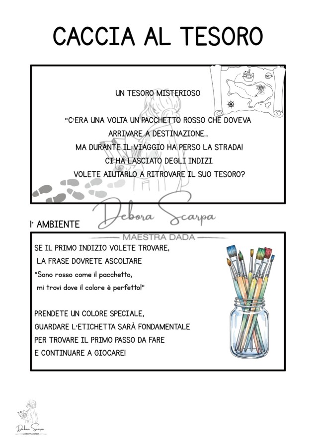 CACCIA AL TESORO PACCHETTO ROSSO