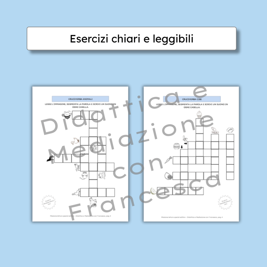 Cruci-gioco: cruciverba ortografici facilitati (anteprima omaggio "Missione Scrittura")