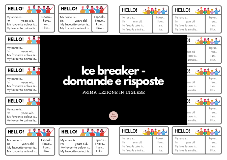 Ice breaker - domande e risposte (prima lezione in inglese)