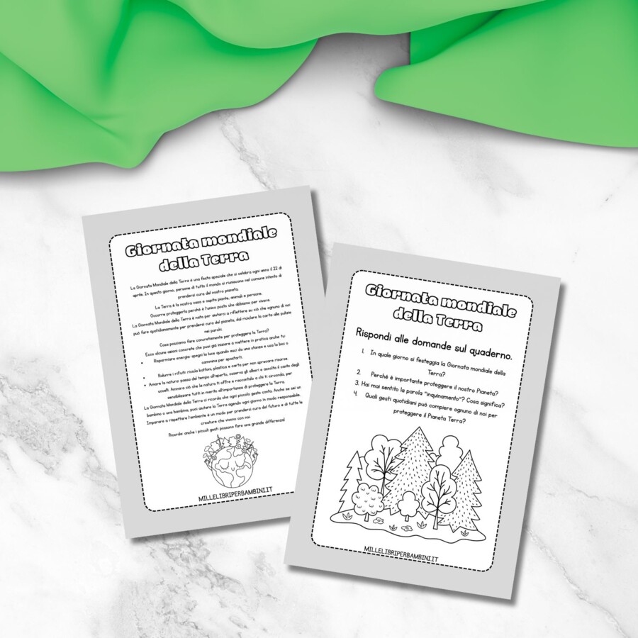 Lettura e comprensione sulla Giornata Mondiale della Terra