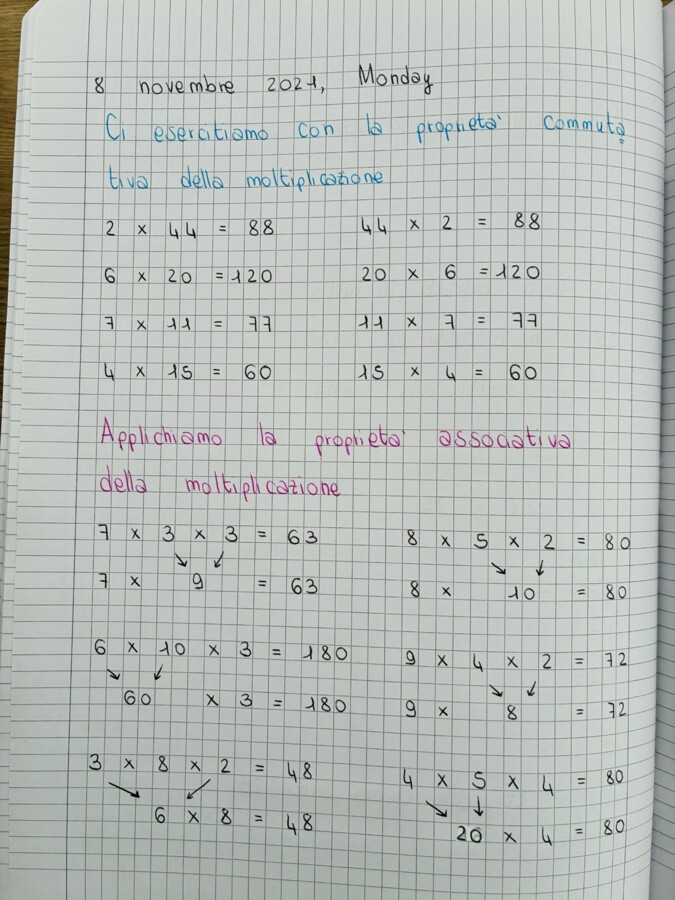 Quaderno MATEMATICA classe terza (TERZA PARTE)