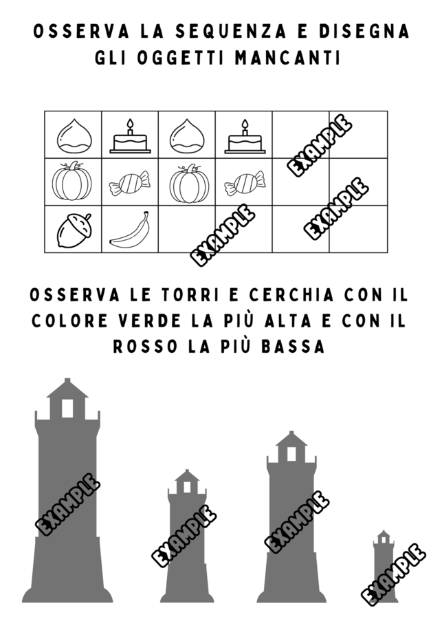 ORDINI DI GRANDEZZA E SEQUENZE - 2 SCHEDE