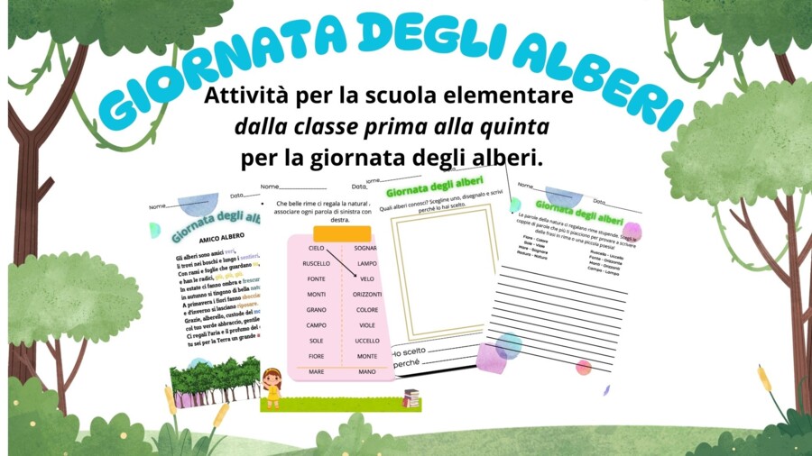 Giornata dell'albero - attività dalla classe 1^ alla 5^
