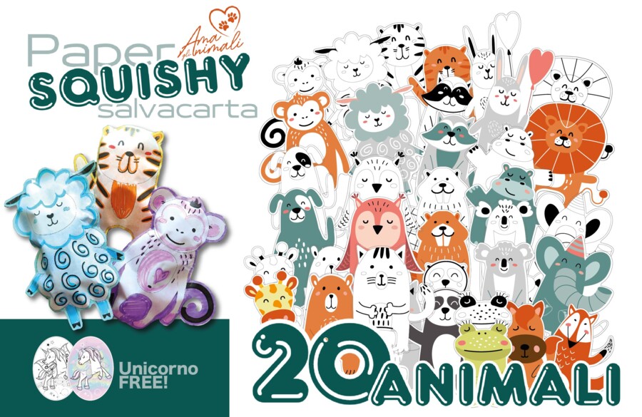 PaperSquishy salvacarta ANIMALI