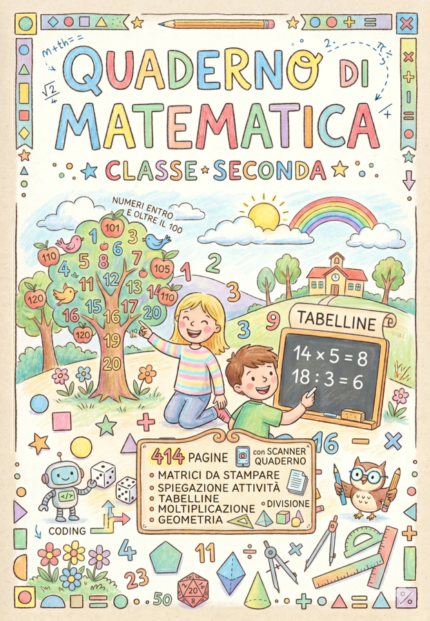QUADERNO COMPLETO di MATEMATICA - Classe seconda