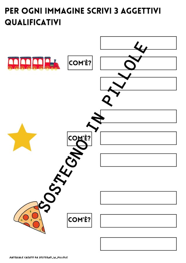 Gli aggettivi qualificativi e possessivi