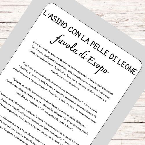 L'asino con la pelle del leone - Favola di Esopo