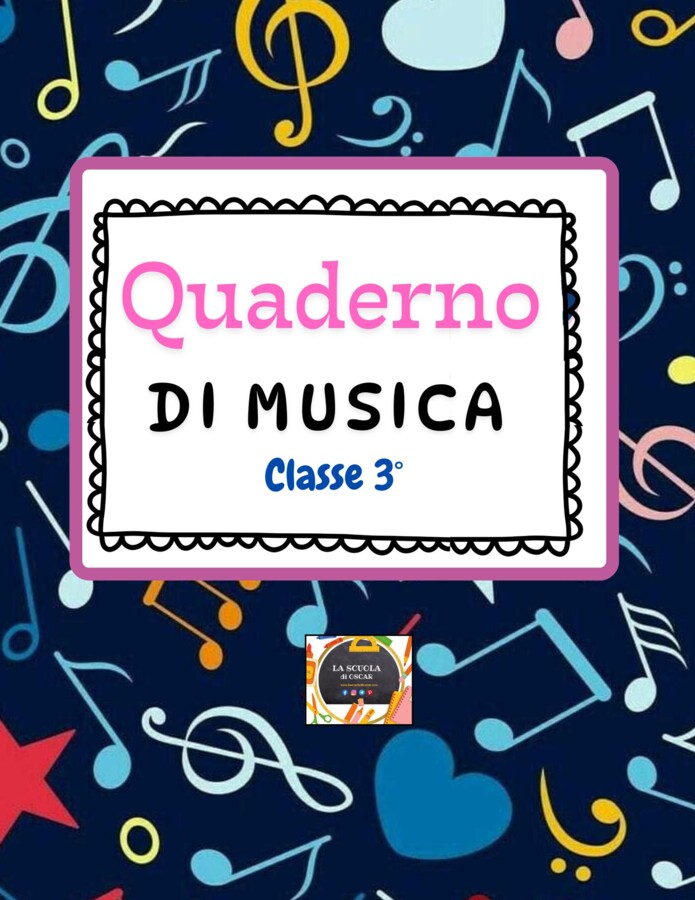 Quaderno di Musica per la Classe 3ª con kit 28 schede per fare attività
