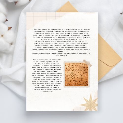 Riassunto Sumeri PDF - quarta elementare