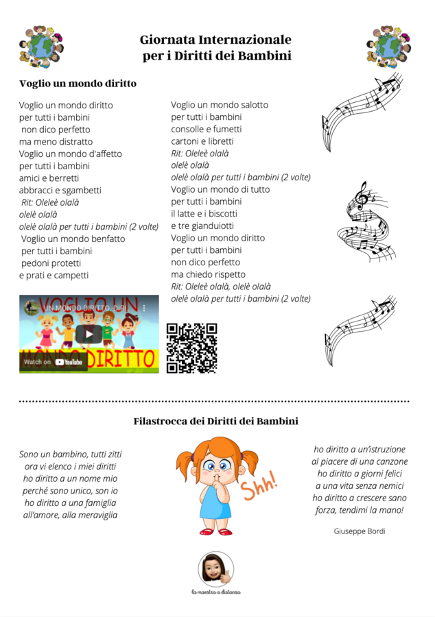 Giornata Internazionale per i Diritti dei Bambini