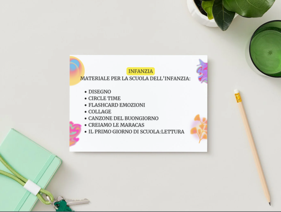 BACK TO SCHOOL INFANZIA