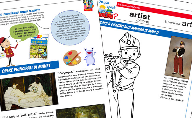 Manet spiegato ai bambini della scuola primaria