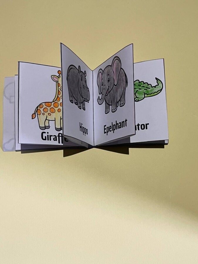Lapbook a fisarmonica “Zoo ” – Inglese per la scuola primaria