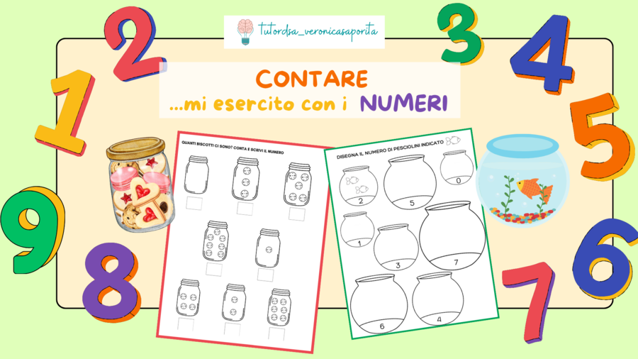 CONTARE...mi esercito con i NUMERI (entro il 10)