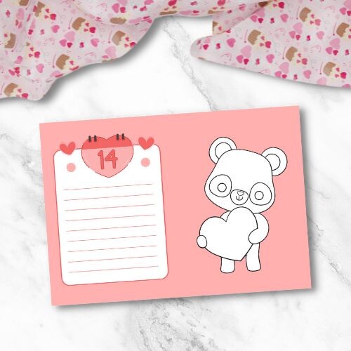 Biglietto di San Valentino per bambini