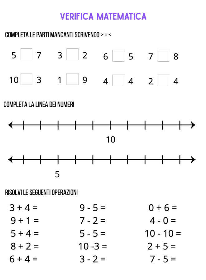 Verifica Matematica