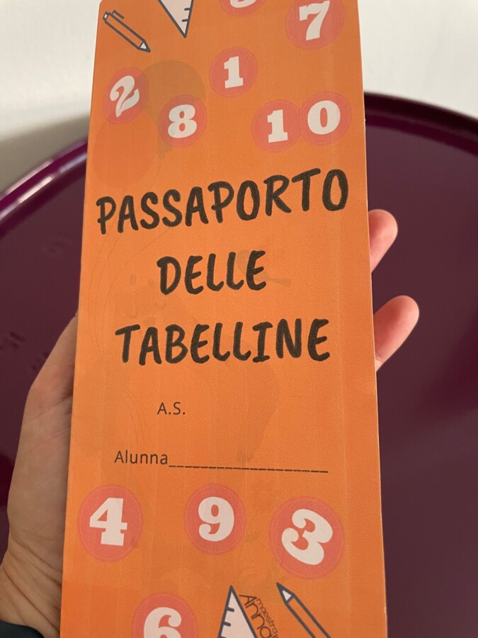 Passaporto delle tabelline