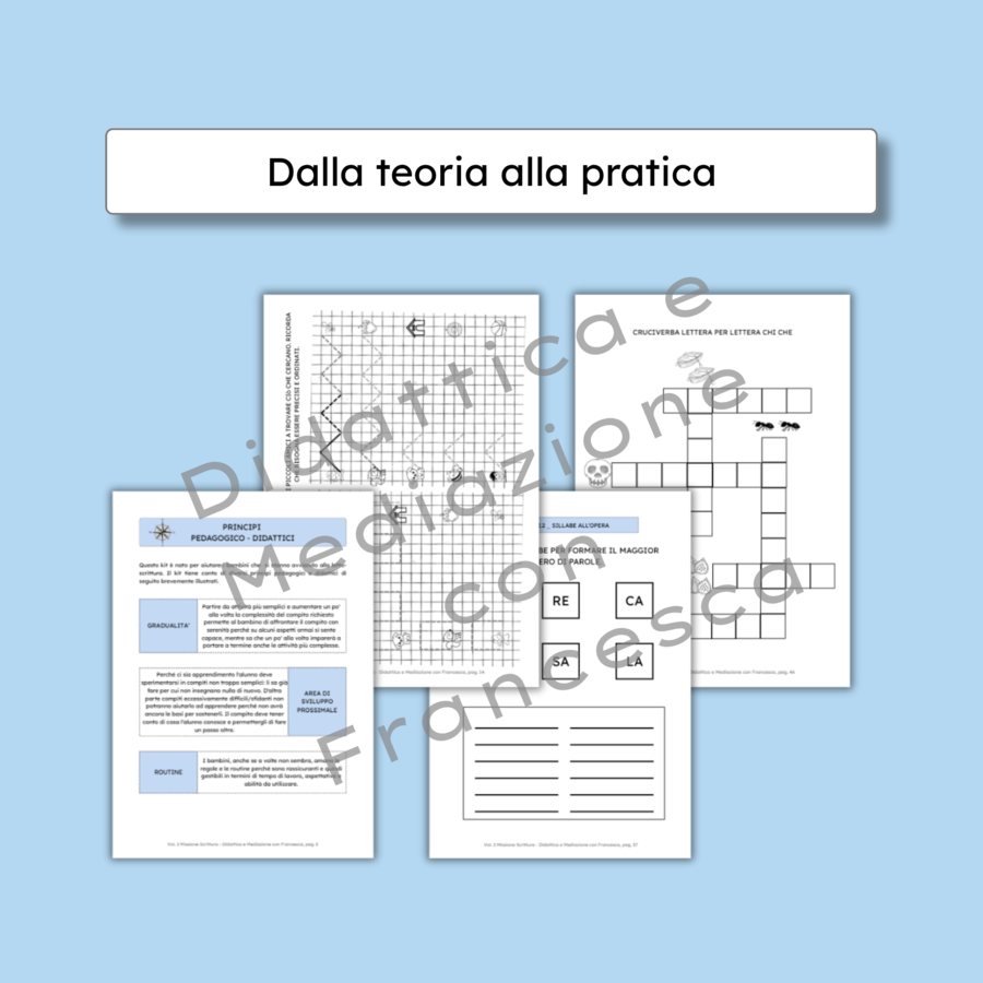 Vol. 2 Missione Scrittura - Kit potenziamento grafomotorio e ortografico con approccio Metodo Feuerstein per bambini con BES e DSA