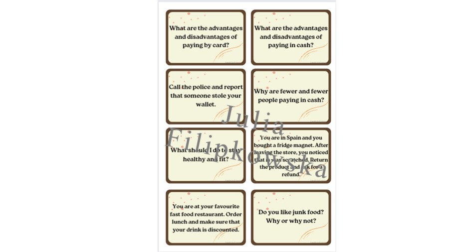 Speaking cards/ Speaking/ Conversations/ Grades 4-6/ Grades 6-8/ High school/ Primary school/ Warm-up/ Speaking cards/ Schede parlanti/ Conversazioni/ Conversazioni/ Grades 4-6/ Grades 6-8/ Scuola superiore/ Scuola primaria/ Riscaldamento/ Riscaldamento/