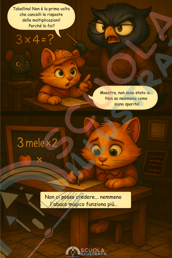 Gatto Tabellino e la missione MattoMatica - La furia di Zero | Fiaba illustrata Tabellina dello 0