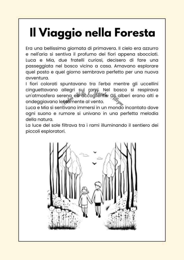 IL VIAGGIO NELLA FORESTA