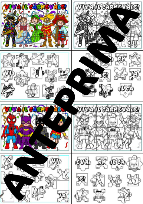 PUZZLE VIVA IL CARNEVALE DALLA CLASSE TERZA SCUOLA PRIMARIA