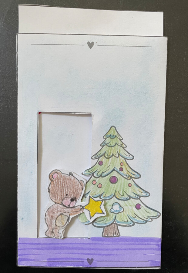 Biglietto di Natale con orsetto
