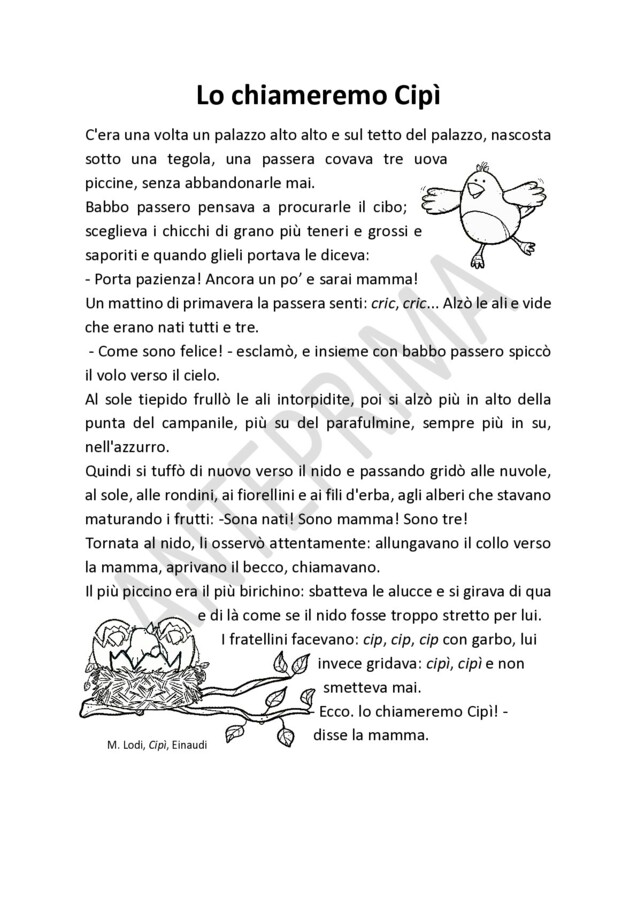 Lo chiameremo Cipì